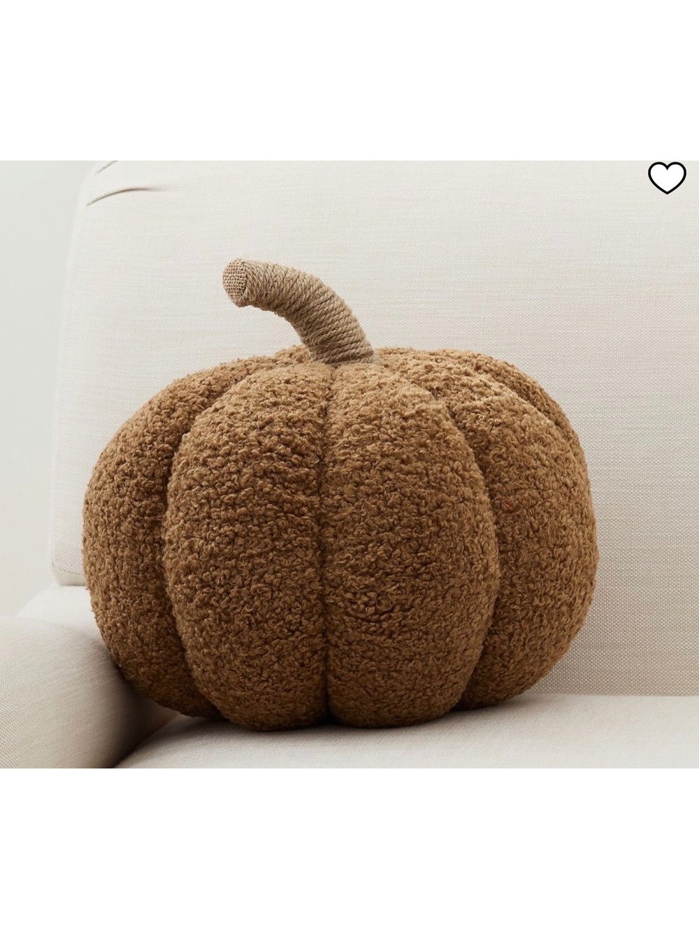 MWT Pottery Barn Cozy Pumpkin Pillow Plush